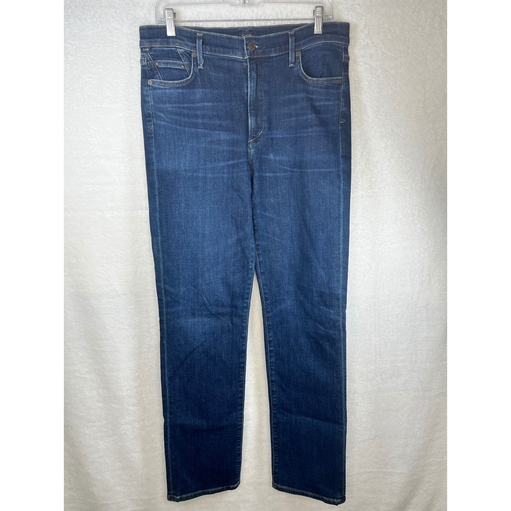 Citizens of Humanity Cara High Rise Cigarette Jeans Size‎ 32 Dark Wash Denim